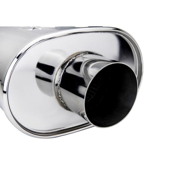 K-Tuned 2.5" Stainless Steel Oval Universal Exhaust Muffler – KTD-MFL-25S, Performance