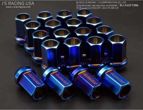 J'S Racing Titanium lug nuts 19 HEX 20pcs